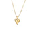 Ig Style Commute Heart Shape Stainless Steel Polishing Plating 18k Gold Plated Pendant Necklace