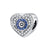 Ig Style Cross Devil's Eye Heart Shape Copper Plating Inlay Zircon Jewelry Accessories