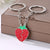 Ig Style Devil's Eye Fruit Heart Shape Alloy Enamel Bag Pendant Keychain