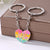 Ig Style Devil's Eye Fruit Heart Shape Alloy Enamel Bag Pendant Keychain