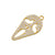 Ig Style Funny Cool Style Skull Grimace Copper Plating Hollow Out Inlay Zircon 18k Gold Plated Halloween Women's Charms