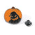 Ig Style Funny Pumpkin Bat Skull Alloy Enamel Unisex Brooches