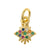 Ig Style Geometric Copper Plating Inlay Zircon Charms Jewelry Accessories