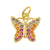 Ig Style Geometric Copper Plating Inlay Zircon Charms Jewelry Accessories