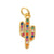 Ig Style Geometric Copper Plating Inlay Zircon Charms Jewelry Accessories