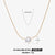 Ig Style Geometric Stainless Steel Titanium Steel Plating Inlay Rhinestones Shell Necklace