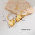 Ig Style Heart Shape Stainless Steel Plating Inlay Zircon 18k Gold Plated Earrings Necklace