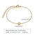 Ig Style Korean Style Round Heart Shape Flower Stainless Steel Plating Inlay Zircon 18k Gold Plated Bracelets