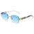 Ig Style Pc Square Frameless Women's Sunglasses