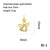 Ig Style Simple Style Angel Dolphin Crown Copper Plating Inlay Zircon 18k Gold Plated Charms