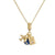 Ig Style Simple Style Animal Key Copper Plating Inlay Zircon Gold Plated Pendant Necklace