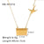 Ig Style Simple Style Artistic Envelope Heart Shape Stainless Steel Titanium Steel Plating Hollow Out Inlay Rhinestones Zircon 18k Gold Plated Gold Plated Silver Plated Pendant Necklace