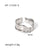 Ig Style Simple Style Heart Shape Solid Color Snake Stainless Steel Plating Hollow Out Open Ring