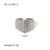 Ig Style Simple Style Heart Shape Solid Color Snake Stainless Steel Plating Hollow Out Open Ring