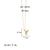 Ig Style Simple Style Letter Stainless Steel Copper Polishing Plating 18k Gold Plated Pendant Necklace