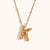 Ig Style Simple Style Letter Stainless Steel Plating 18k Gold Plated Pendant Necklace