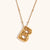 Ig Style Simple Style Letter Stainless Steel Plating 18k Gold Plated Pendant Necklace