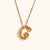 Ig Style Simple Style Letter Stainless Steel Plating 18k Gold Plated Pendant Necklace