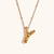 Ig Style Simple Style Letter Stainless Steel Plating 18k Gold Plated Pendant Necklace