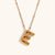 Ig Style Simple Style Letter Stainless Steel Plating 18k Gold Plated Pendant Necklace