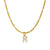 Ig Style Simple Style Letter Stainless Steel Plating Inlay Zircon 18k Gold Plated Pendant Necklace