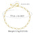 Ig Style Simple Style Solid Color Copper Plating Chain 18k Gold Plated Necklace