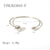 Ig Style Simple Style Solid Color Stainless Steel Plating 18k Gold Plated Bangle