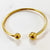 Ig Style Simple Style Solid Color Stainless Steel Plating 18k Gold Plated Bangle