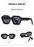 Ig Style Solid Color Ac Square Full Frame Men's Sunglasses