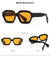 Ig Style Solid Color Ac Square Full Frame Men's Sunglasses