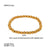 Ig Style Solid Color Stainless Steel Beaded Plating 18k Gold Plated Bracelets