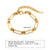 Ig Style Solid Color Stainless Steel Plating 18k Gold Plated Bracelets