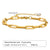 Ig Style Solid Color Stainless Steel Plating 18k Gold Plated Bracelets