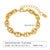 Ig Style Solid Color Stainless Steel Plating 18k Gold Plated Bracelets