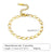 Ig Style Solid Color Stainless Steel Plating 18k Gold Plated Bracelets