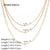 Ig Style Solid Color Stainless Steel Plating 18k Gold Plated Necklace