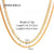 Ig Style Solid Color Stainless Steel Plating 18k Gold Plated Necklace