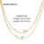 Ig Style Solid Color Stainless Steel Plating 18k Gold Plated Necklace