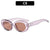 Ig Style Streetwear Solid Color Ac Oval Frame Full Frame Women's Sunglasses