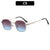 Ig Style Streetwear Solid Color Ac Square Full Frame Women's Sunglasses