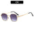 Ig Style Streetwear Solid Color Ac Square Full Frame Women's Sunglasses