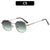 Ig Style Streetwear Solid Color Ac Square Full Frame Women's Sunglasses