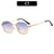 Ig Style Streetwear Solid Color Ac Square Full Frame Women's Sunglasses