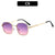 Ig Style Streetwear Solid Color Ac Square Full Frame Women's Sunglasses