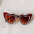 Ig Style Sweet Artistic Heart Shape Pc Resin Special-shaped Mirror Full Frame Glasses