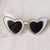 Ig Style Sweet Artistic Heart Shape Pc Resin Special-shaped Mirror Full Frame Glasses