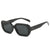 Ig Style Vacation Cool Style Solid Color Pc Resin Oval Frame Full Frame Women's Sunglasses