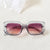 Ig Style Vacation Cool Style Solid Color Pc Resin Oval Frame Full Frame Women's Sunglasses