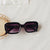 Ig Style Vacation Cool Style Solid Color Pc Resin Oval Frame Full Frame Women's Sunglasses