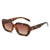 Ig Style Vacation Cool Style Solid Color Pc Resin Oval Frame Full Frame Women's Sunglasses